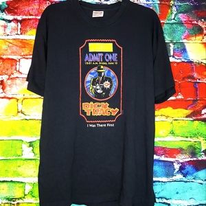 Vintage 1990 Dick Tracy Movie Theater Ticket Stub Promo Shirt
